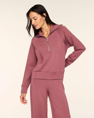 Airessentials Half Zip, Rum Raisin