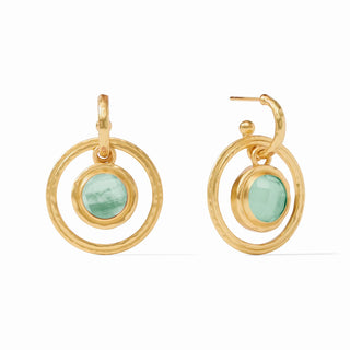 Astor 6-in-1 Charm Earring, Aquamarine Blue