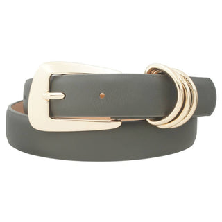 Irregular Triple D Loop Belt - Charcoal