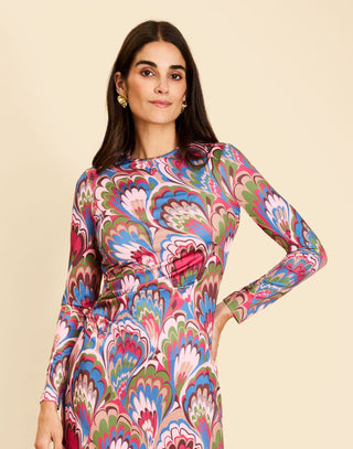 Gabriella Midi Dress, Twilight Marble
