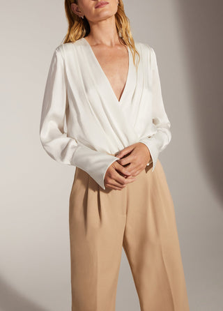The Date Blouse, Ivory