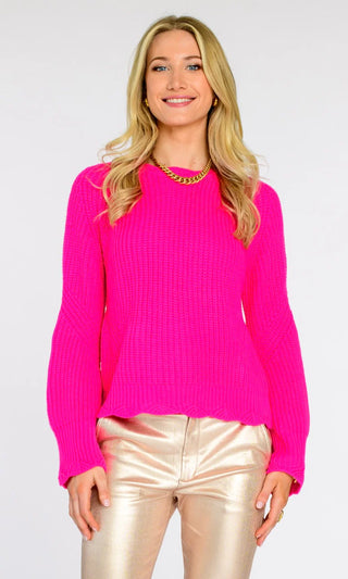 Parker Sweater, Hot Pink