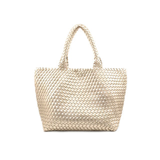 Woven Tote, Champagne