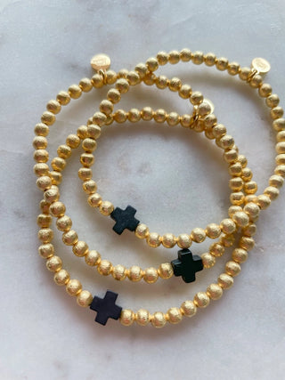 Cross Bracelet, Black