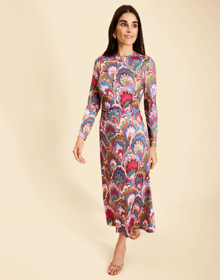 Gabriella Midi Dress, Twilight Marble