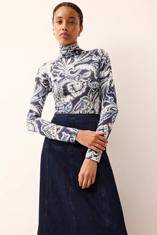 Crawford Skirt, Dark Wash