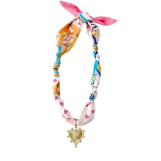 Serenity Scarf Necklace - Heart