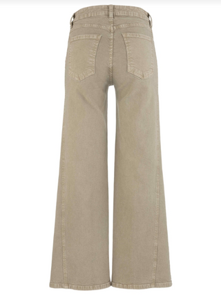 Meg H/R Wide Leg Side Panel, Milk Tea