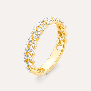 Mini Link Stackable Diamond Ring