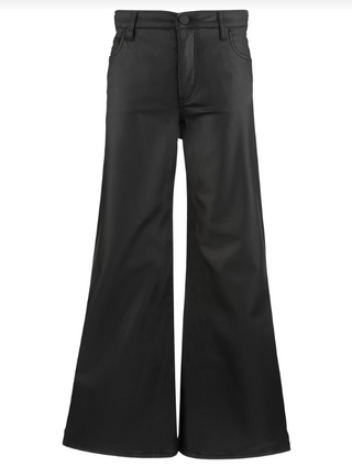 Meg H/R Wide Leg Wide Hem, Matte Black