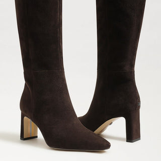 Sylvia Knee High Boot, Chocolate Suede