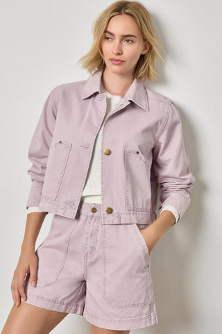 Twill Utility Jacket, Thistle