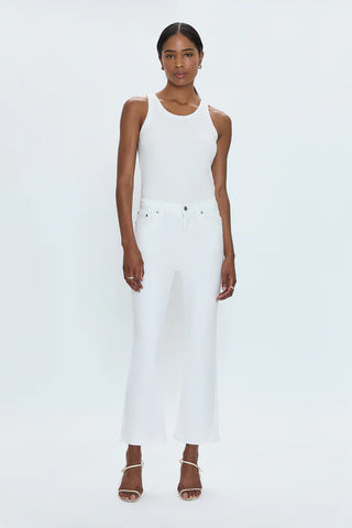 Lennon H/R Boot Cut Crop, White