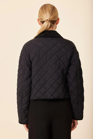 Velvet Collar Quilt Jacket