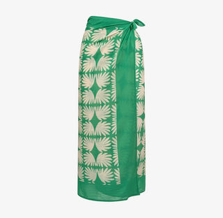 Viridian Tile Sarong - Green