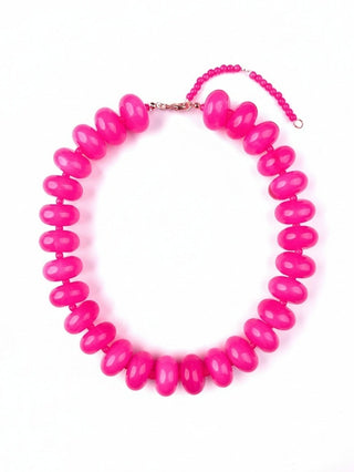 Bailey Chunky Beaded Necklace, Rose