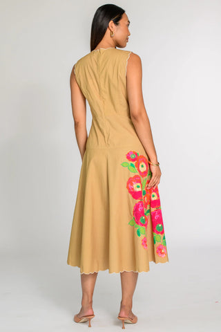 Claire Dress, Poppy Patch