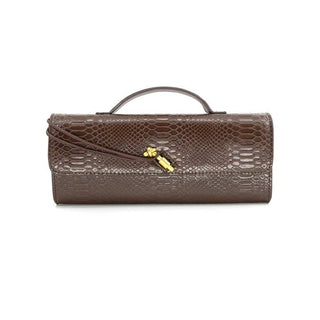 Woven Clutch - Chocolate