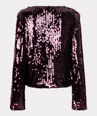 Sequin Maroon Blouse