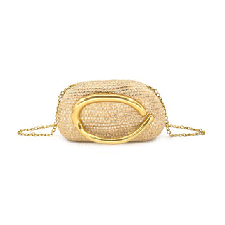 Beige Clutch, Organic Gold