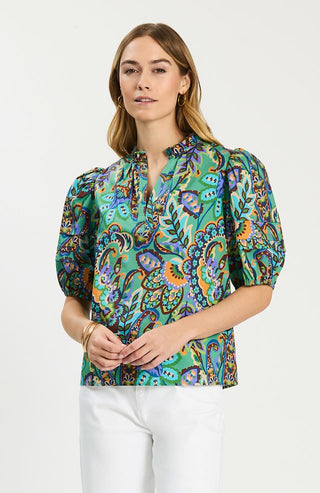 Jenna Cotton Top, Fiesta Paisley
