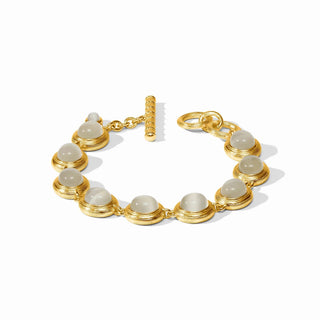 Cobblestone Tennis Bracelet - Ivory Cat'S Eye