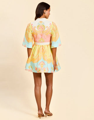 Carmen Mini Dress, Venetian Paisley