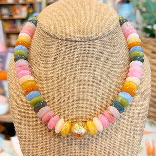 Rondelle Necklace - Pastel