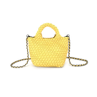 Braided Mini Handbag, Yellow