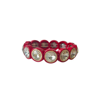 Round Bracelet, Scarlet Red