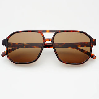 Billie Aviator Sunglasses, Tortoise/Brown