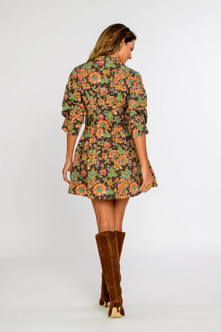 Cameron Dress, Wallflower Brown