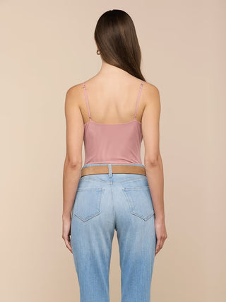 Gelina Ruched Bodysuit, Lilas