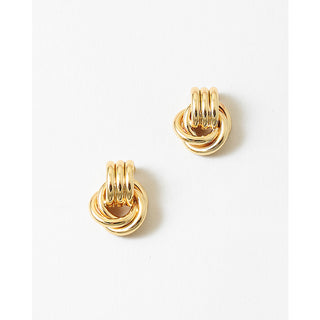 Gold Dipped Knotted Stud