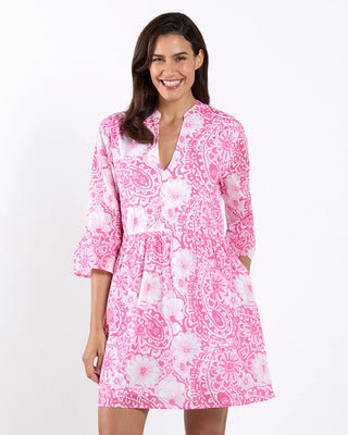 Faith Dress Cotton Voile, Painted Peony
