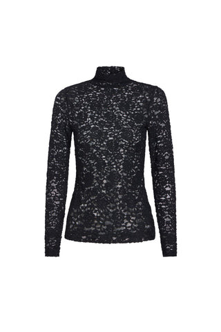 Eloise Top, Black Lace