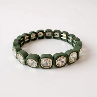 Jelly Pop Bracelet, Forest Green