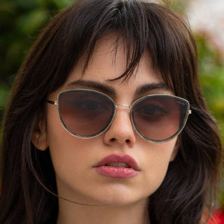 Luna Acetate Cat Eye Sunglasses - Emerald Green