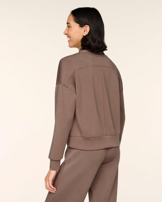 Airessentials Shawl Collar Half Zip, Ironstone