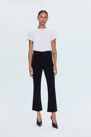 Lennon High Rise Crop, Noir