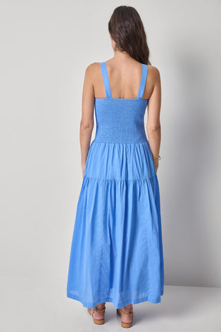 Striped Bodice Maxi Dress, Ultramarine