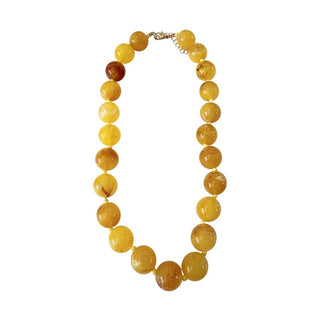 Mabry Chunky Beaded Necklace - Yellow