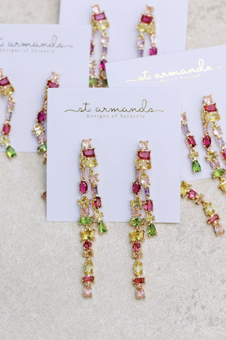 Jewel Crystal Statement Earrings