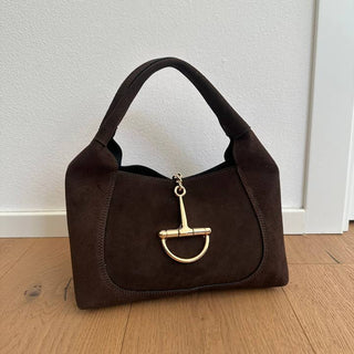 Stevie Snaffle Bit Bag, Dark Brown
