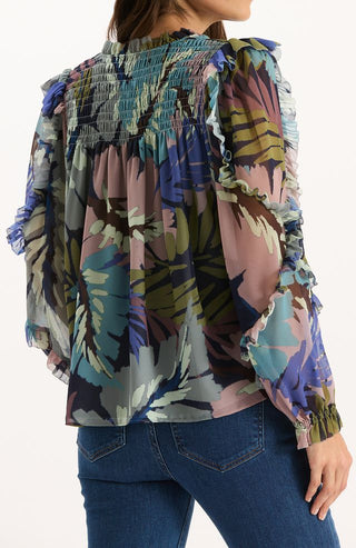 Sylvie Silk Blouse, Multi