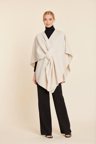 Knit Wrap, Beige