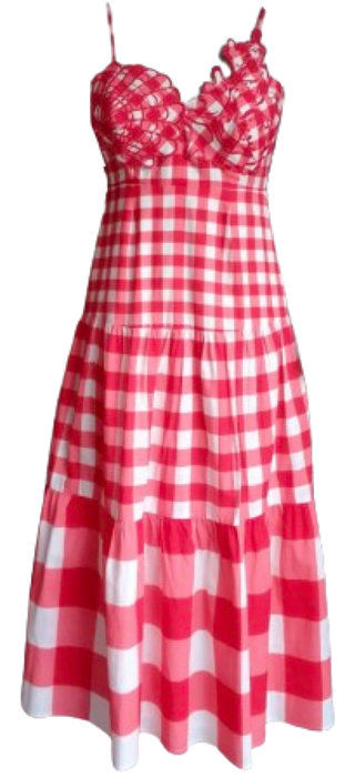 Taylor Midi, Red Gingham