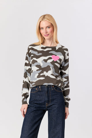 Camo Heart Crew, Silver