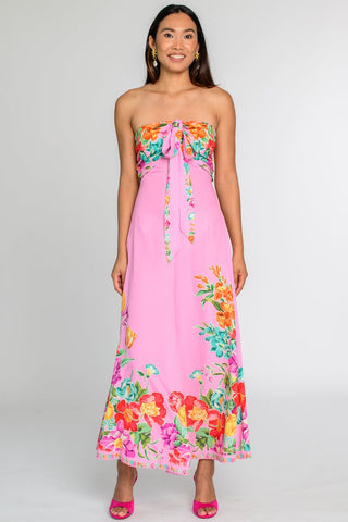 Aubrey Dress, Tulip Tapestry - Cotton Candy
