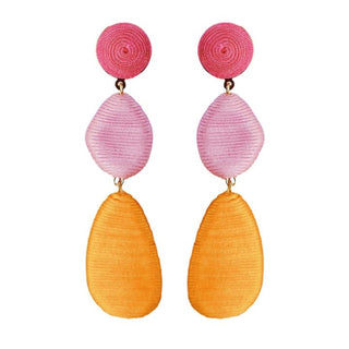 Pink Ombre Statement Earrings